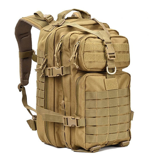 Multi-color camouflage tactical backpack for outdoor sports and mountaineering, with army-style design