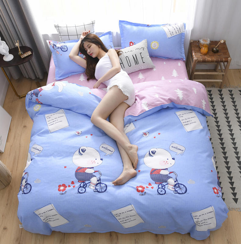Cashmere cotton bedding set in a soft, neutral fabric with a smooth, cozy texture