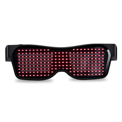 Multicolor party LED glasses with dynamic flashing lights in a novelty eyewear design