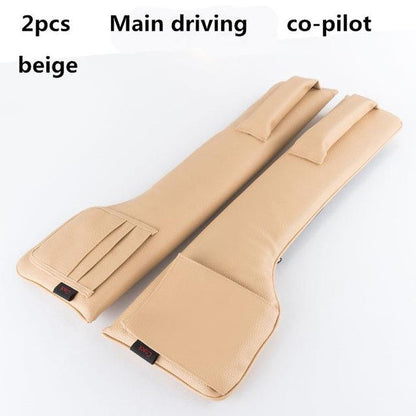 Car seat gap filler pocket organizer for storing small items between vehicle seats