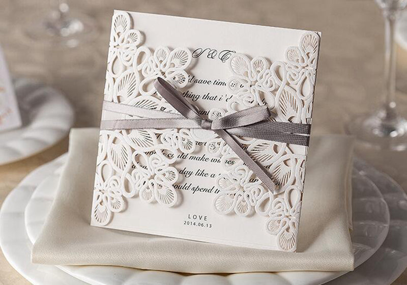 Personalized custom invitation card with elegant design and customizable text