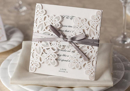 Personalized custom invitation card with elegant design and customizable text