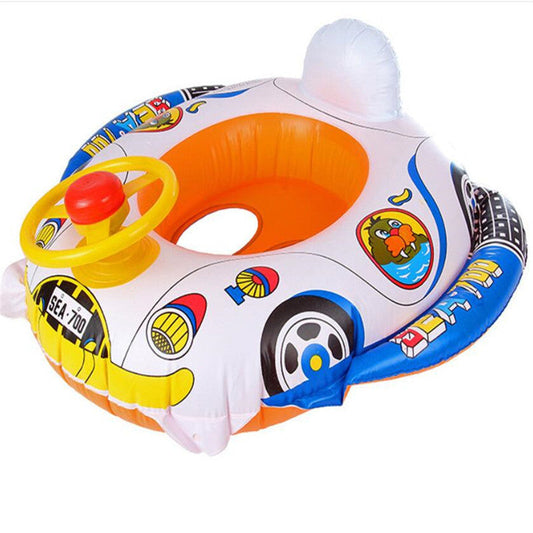 Baby toddler swimming pool swim seat float ring with fun cartoon designs