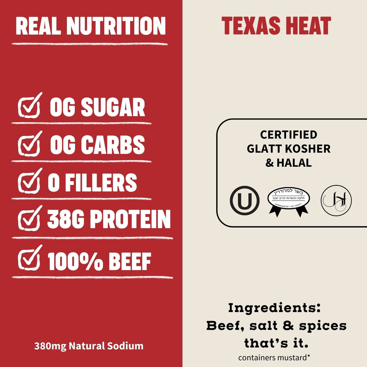 Primal Krisp TEXAS HEAT snack bag with spicy seasoning and crunchy texture, featuring bold Texas-inspired flavors.