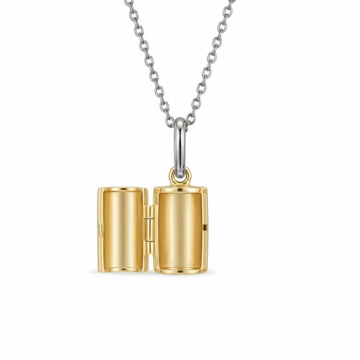Openable cylindrical necklace for women by My Store, featuring a sleek pendant design