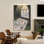 Sacred Reflection Faith wall art canvas with spiritual design, featuring calming colors and inspirational imagery from Tailored Canvases.