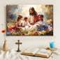 Jesus With Children Faith Wall Art VII