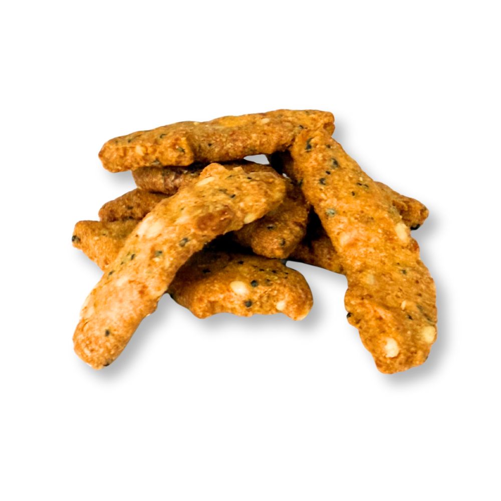 Sesame Sticks Everything Seasoned snack in bulk value bag by Candy In Bulk, crispy seasoned snack with sesame seeds.