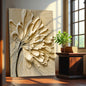 Colorful flower splatter canvas wall art by Tailored Canvases featuring vibrant floral abstract design on stretched canvas.