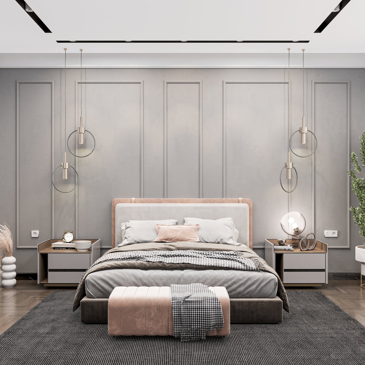 Ready to Assemble Wall Molding Package - 5 Vertical Frames | Easy Installation