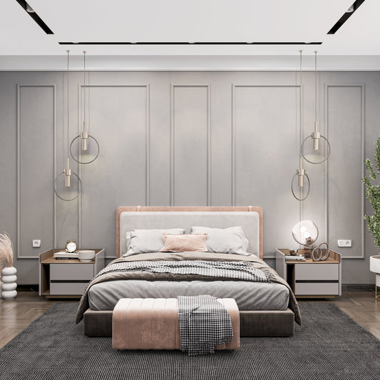 Birdeco wall molding package with five vertical frames, ready to assemble and easy to install for decorative wall accents.