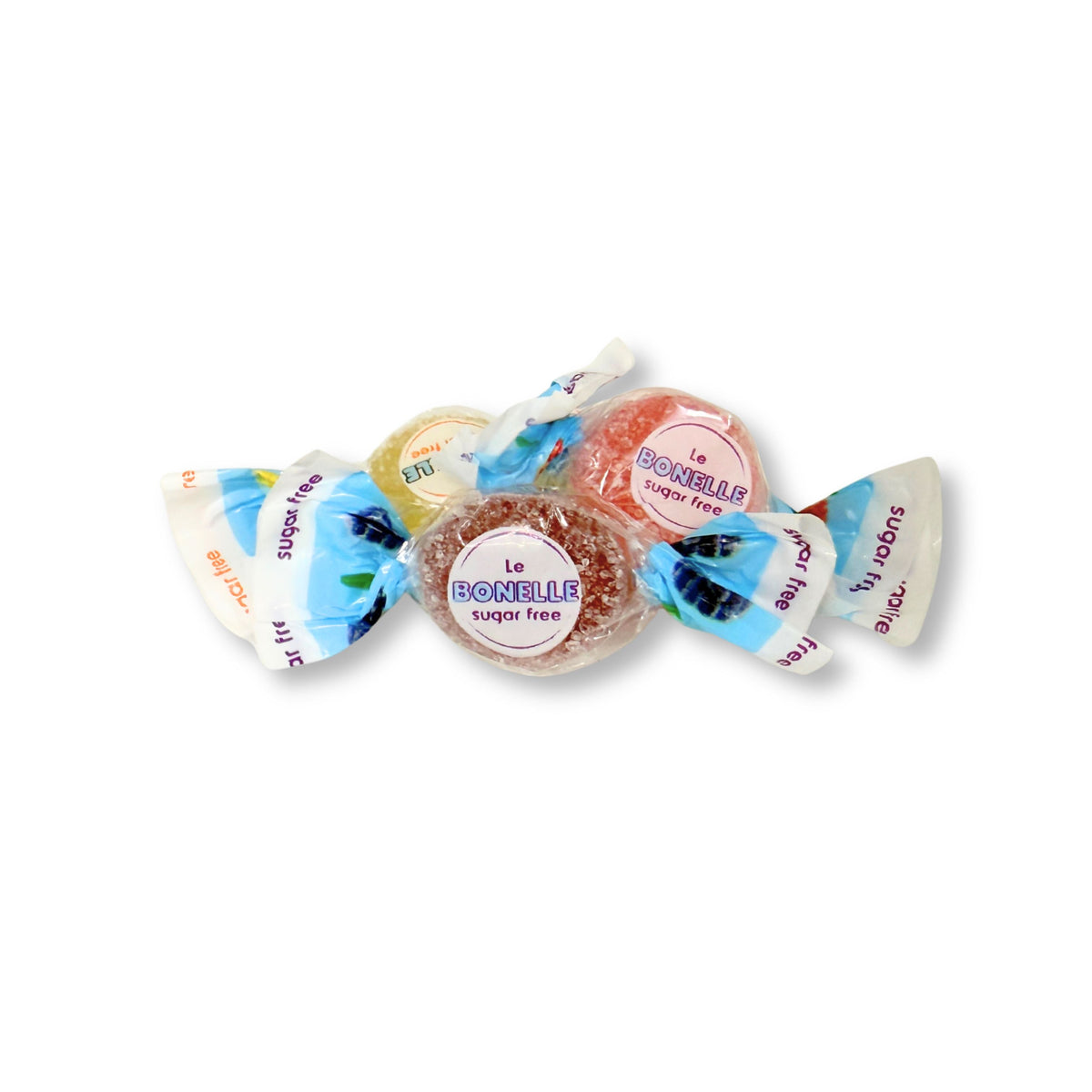 Assorted fruit-flavored Bonelle Fruit Jelly Candy from Candy In Bulk, sugar-free and colorful in a bulk value bag.