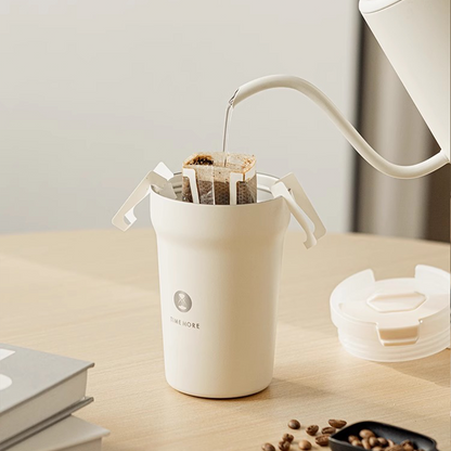 Timemore Travel Tumbler in black with a sleek design, ideal for home and garden use, featuring a durable, portable build.