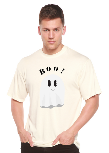Spun Bamboo men's printed short sleeve T-shirt made of bamboo viscose and organic cotton with graphic design.