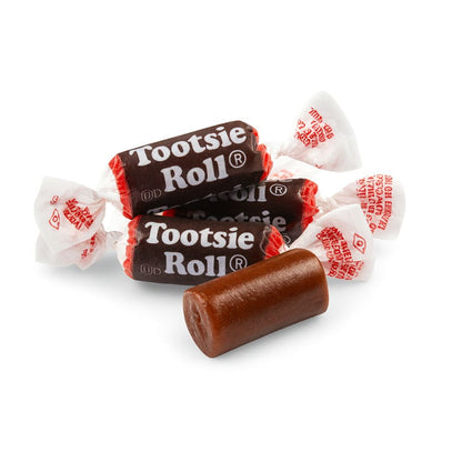 Tootsie Roll Midgees chewy candy in a bulk bag by Candy In Bulk, showing colorful, bite-sized candy pieces.