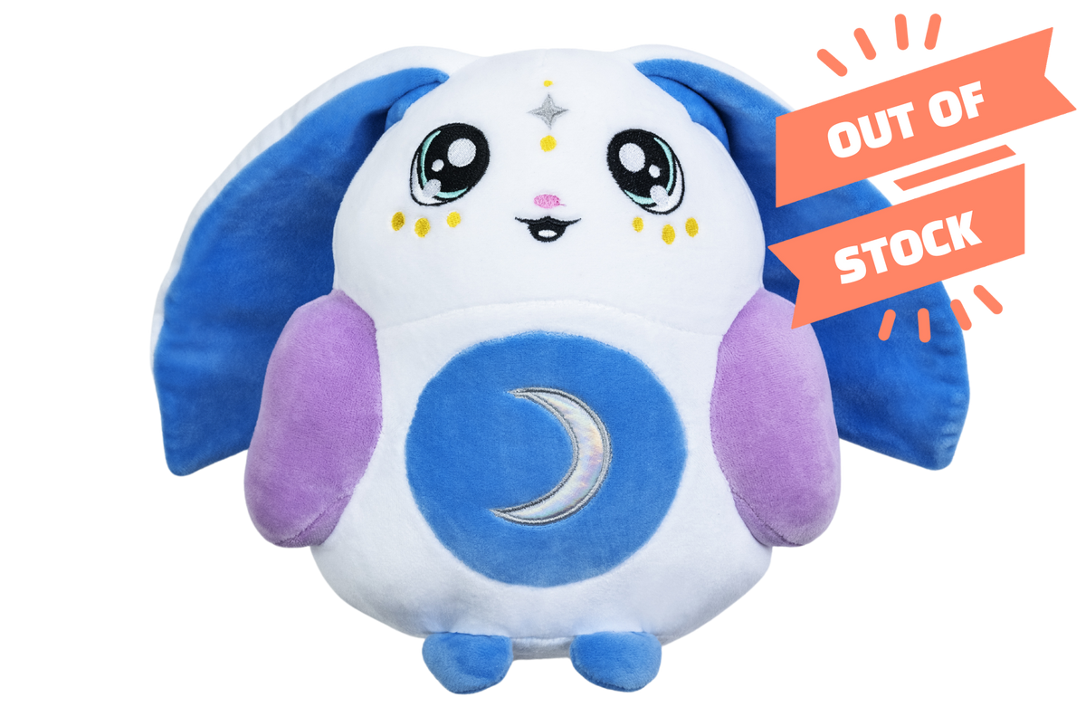 Soft Moon Pals 1.5lb Squish Plush Marshmallow toy with a cuddly, squeezable marshmallow design in pastel colors.