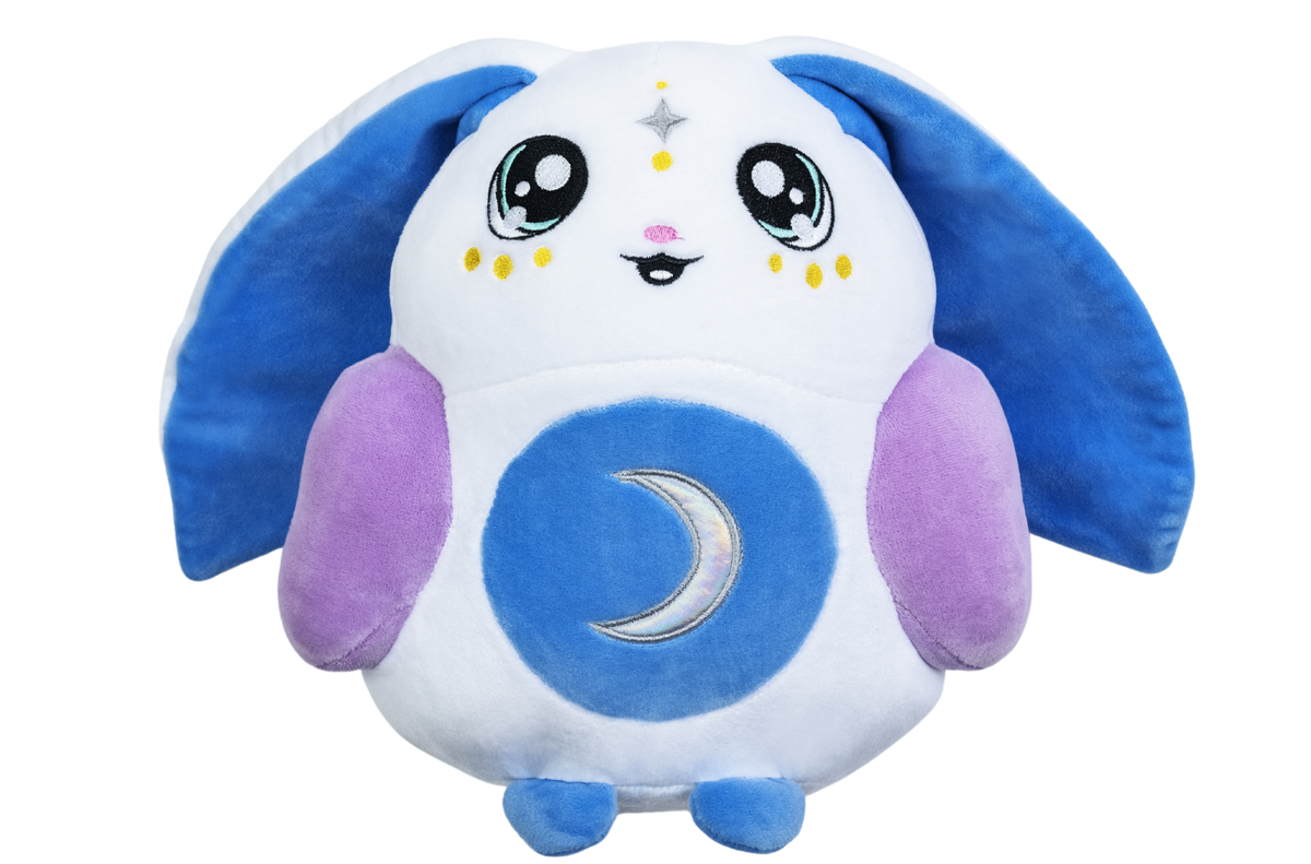 Moon Pals 1.5lb Squish Plush Marshmellow toy with soft, squishy texture and adorable marshmallow design.