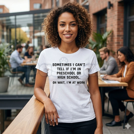 Pasimax funny sarcastic T-shirt with office humor graphic, made of soft 100% cotton, featuring a workplace satire design.