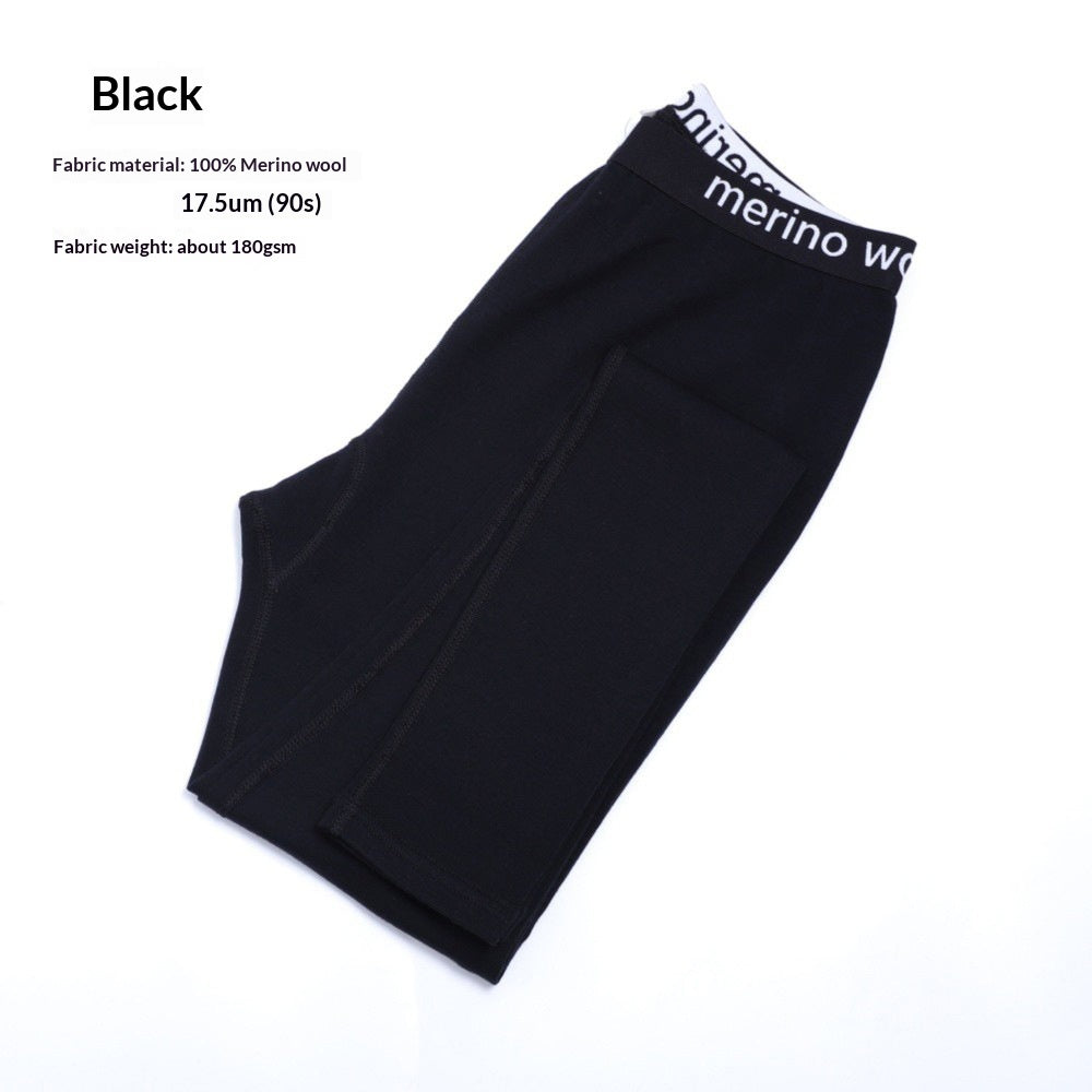 Women's merino wool base-layer pants, outdoor quick-dry tights in a close-up product view