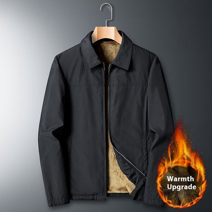 Men's lapel jacket fall winter coat in a classic style by My Store