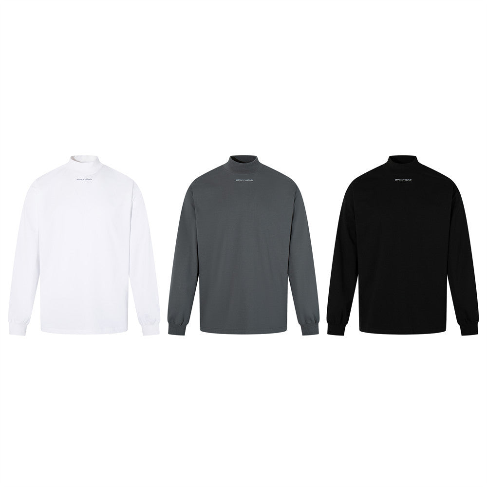 Men's mock-neck long-sleeve base layer shirt by My Store