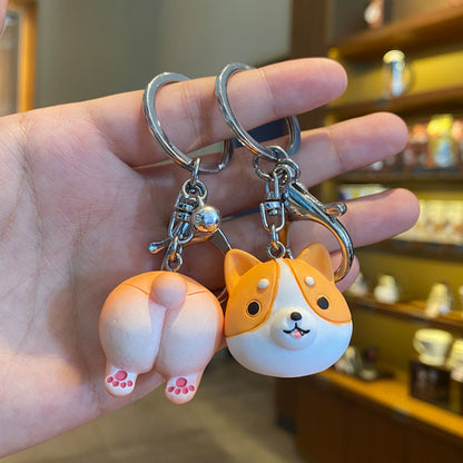 Cute creative key ring doll ornament in a playful design