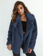 Chic Plush-Collar Winter Coat