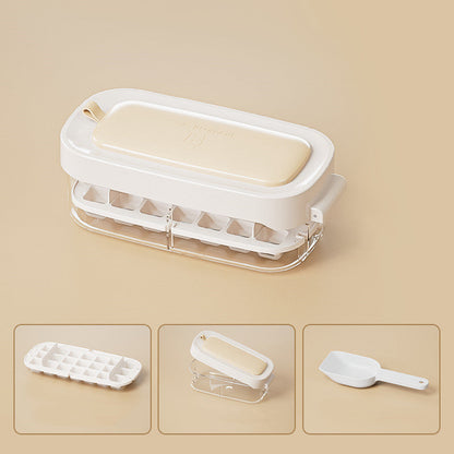 High-capacity Ice Box ice cube tray grid, food-grade kitchen gadget for making multiple ice cubes