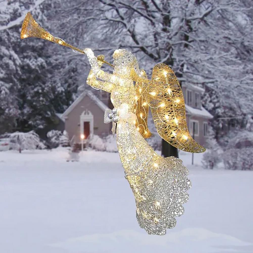 Acrylic Christmas garden decoration by My Store, colorful festive ornament displayed outdoors