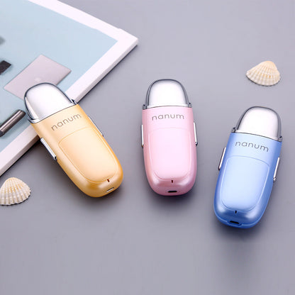 Portable nano spray hydrator for handheld face misting, compact white design