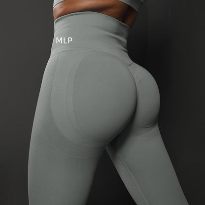 Black Master Contour leggings with sculpting seams and high-waisted fit