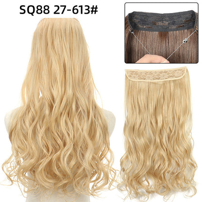 Adjustable Synthetic Hair Curtain Wig for Women