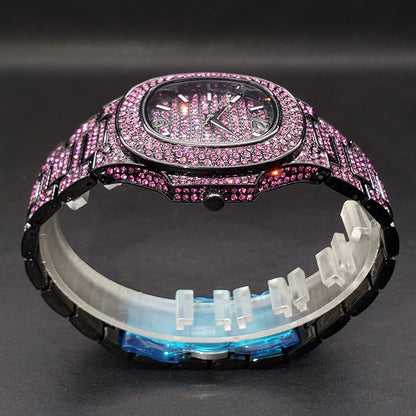 Full diamond rap hip hop watch with sparkling stones and bold luxury design by My Store