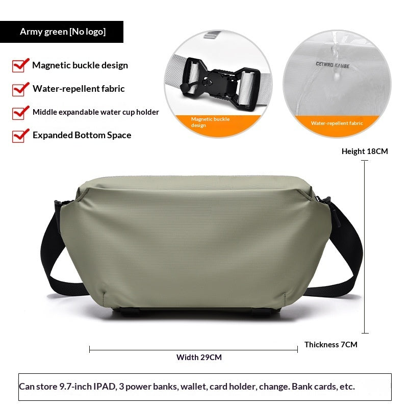 Casual commuter shoulder crossbody bag for work in a practical everyday design
