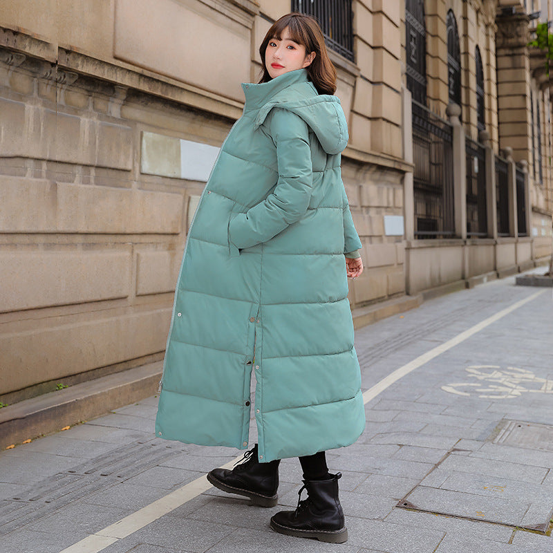Women's winter cotton extended below-the-knee clothing by My Store