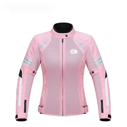 Womens Summer Mesh Breathable Motorcycle Jacket