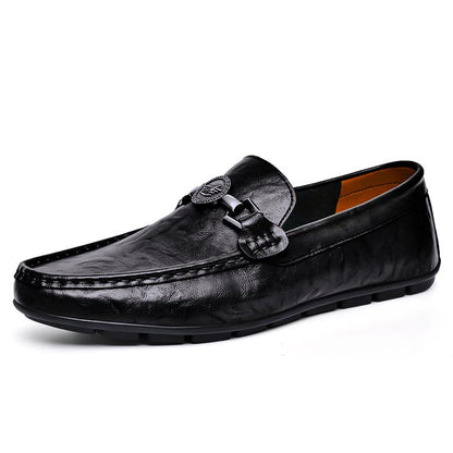 Men's versatile soft-leather casual shoes in a trendy, comfortable design