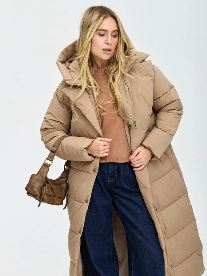 Women's Premium Cotton Coat Above-the-knee