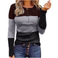 Women's slim fit long sleeve round neck pullover by BACKUPMYFILESNOW.COM®, shown in a cozy, fitted design.