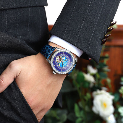 VAN GOGH Artist Compass Series automatic mechanical men's watch with visible dial and compass-inspired design
