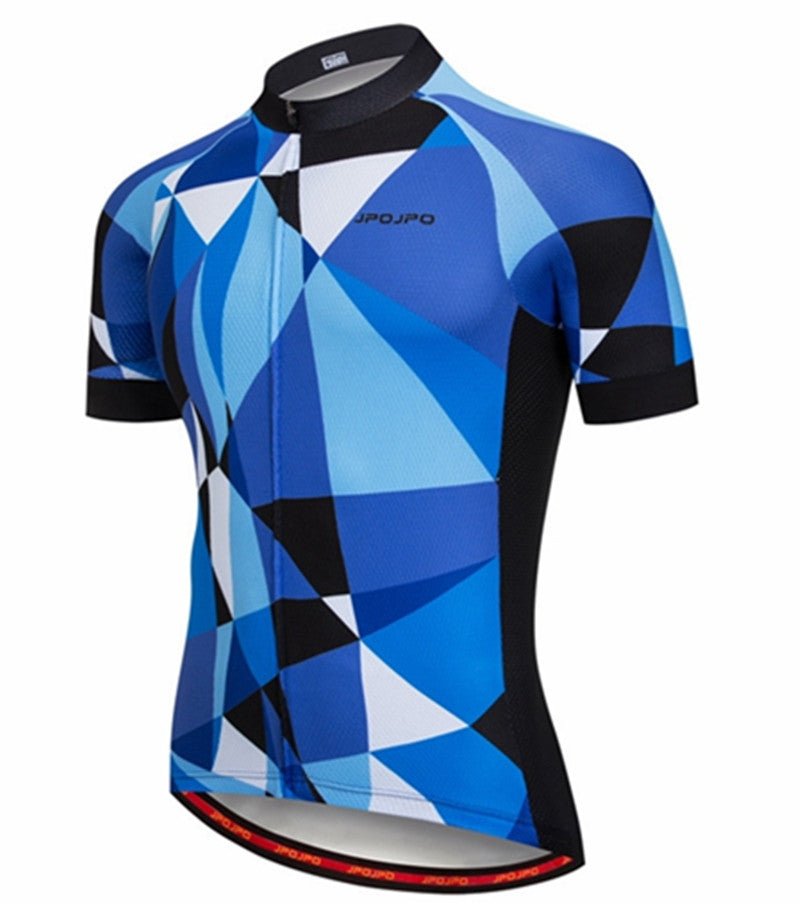 Men's and women's summer cycling jersey tops, breathable outdoor cycling jerseys in sporty design