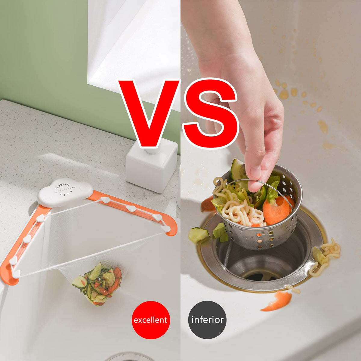 Triangular cloud sink drain rack garbage filter screen for kitchen dishwashing and rice leftovers
