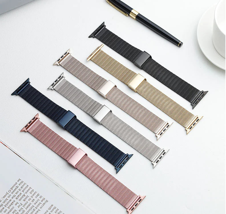 Metal Buckle Milanese Loop Band for Apple Watch
