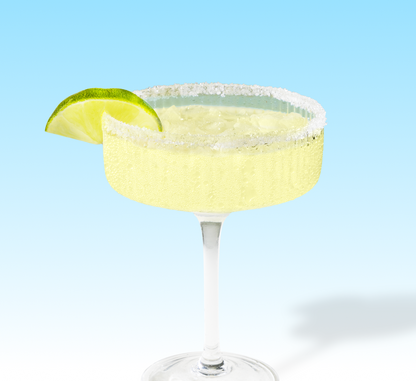 Craftmix Margarita Variety cocktail mix with two classic margarita drinks featuring vibrant gradient colors in glasses.