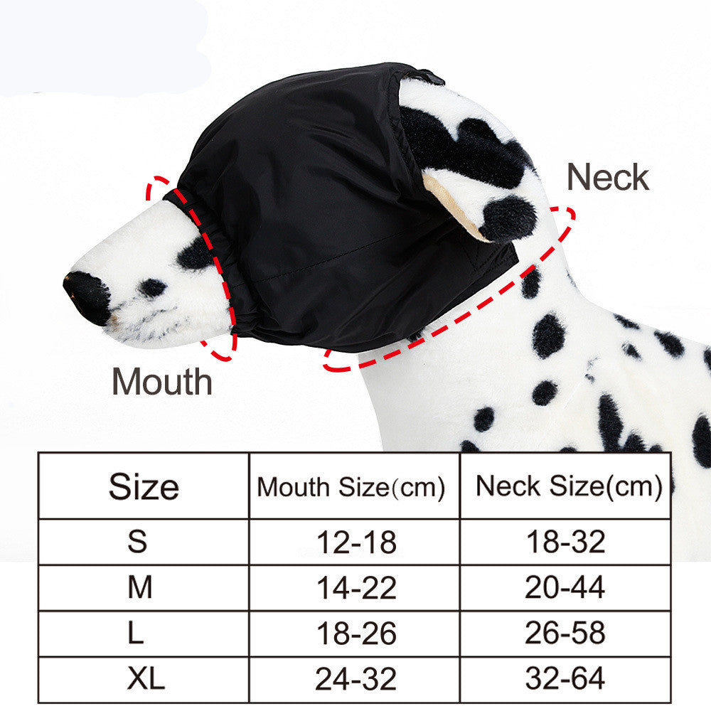 Stable eye mask in black fabric, designed to cover the eyes comfortably during sleep or relaxation