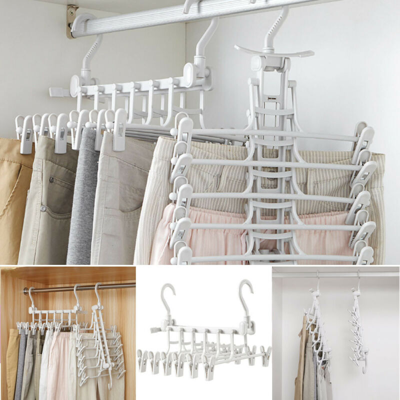 Space Saver Magic hanging clothes hanger rack, compact multi-tier organizer for closets