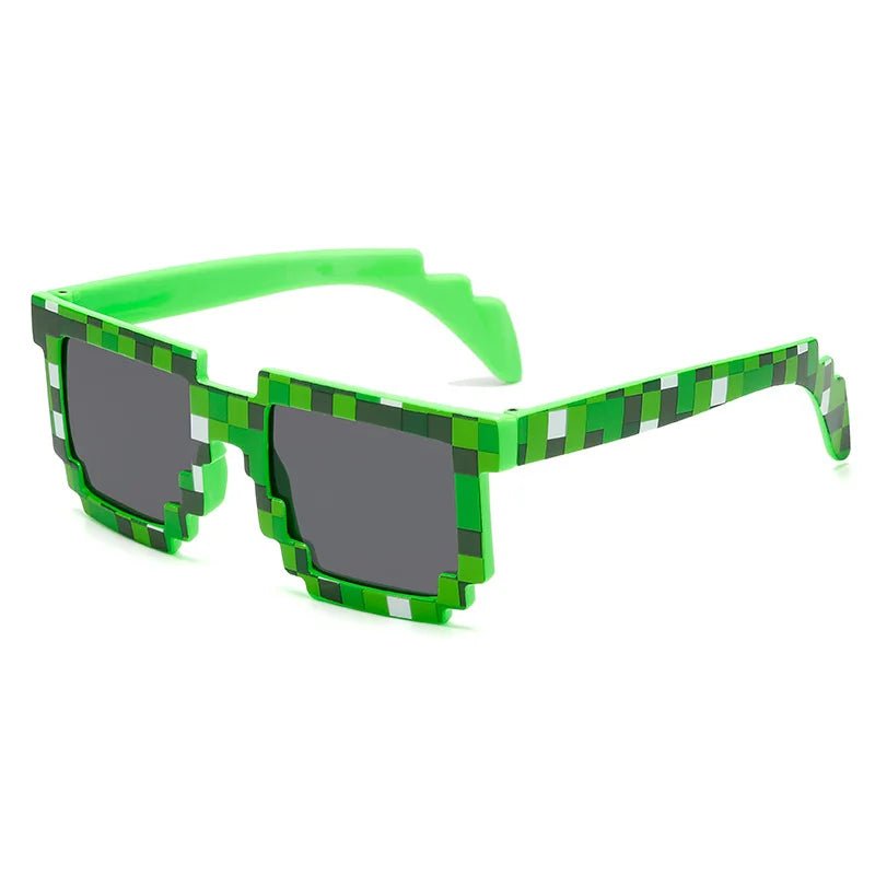2021 New fashion Sun Glasses Hot Sale Sunglasses Creeper Glasses Novelty Mosaic Funny Goggles Boys Girls Pixel Eyewear - BACKUPMYFILESNOW.COM®