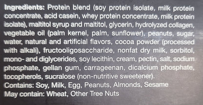 AmBari Nutrition Caramel Nut Protein Bar showing a close-up of the bar with caramel and nut pieces on the wrapper.