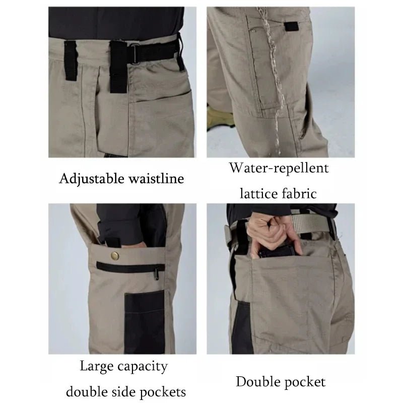 2026 Tactical Pants Men Waterproof Waterproof pants men Combat Trousers Outdoor Multi - pocket Wear - resistant Cargo Pant - BACKUPMYFILESNOW.COM®
