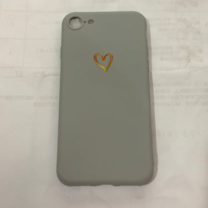 Small love iPhone case compatible with Apple devices, featuring a simple heart design